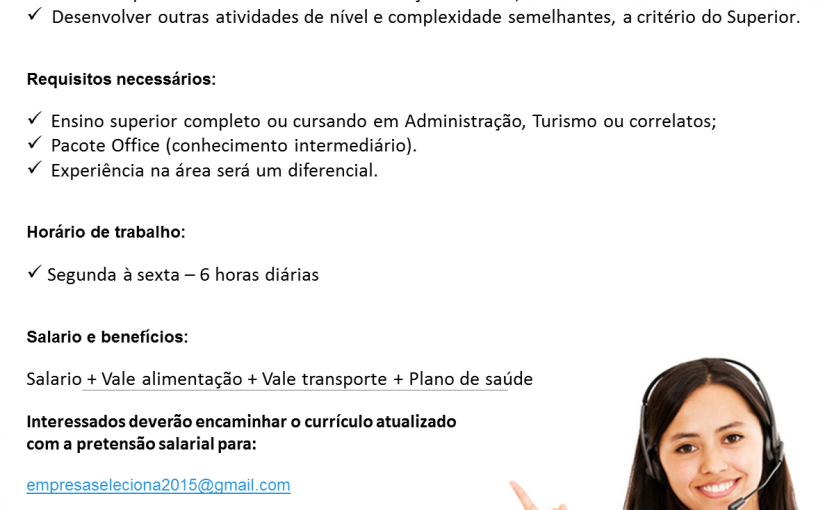 [Grupo Empregos em Brasília] Vaga: TELEOPERADOR