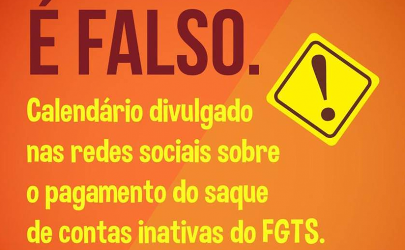 [Grupo Empregos em Brasília] E-mail falso sobre saques do FGTS é usado para roubar senha de banco