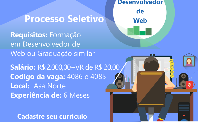 [Grupo Empregos em Brasília] Desenvolvedor de WEB – IEL/DF – 24/04/17