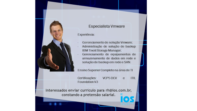 [leonardoti] Vaga – Especialista Vmware