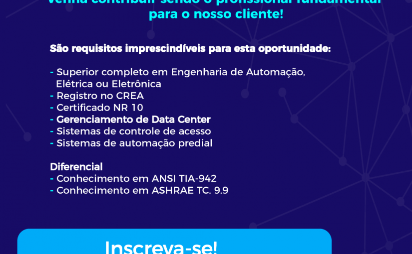 [Grupo Empregos em Brasília] Gerenciamento de Data Center (Brasília) 26/06