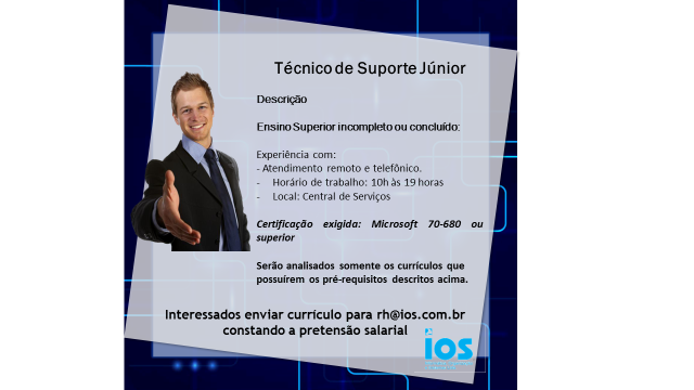 [leonardoti] Vaga – Técnico de Suporte Júnior