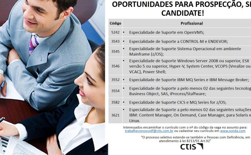 [ClubInfoBSB] Fwd: Oportunidades – CTIS