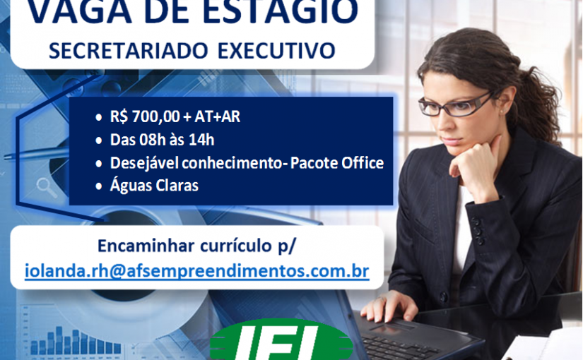 [Grupo Empregos em Brasília] Vaga de Estágio IEL/DF – 14/07/17