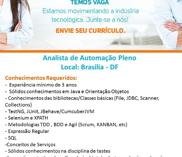 [ClubInfoBSB] Analista de Automação