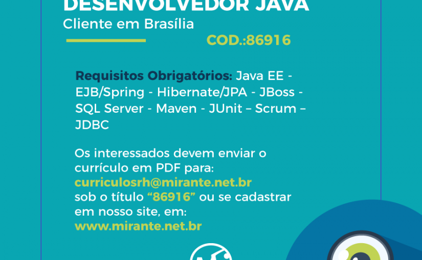 [leonardoti] Oportunidades –  Mirante Tecnologia