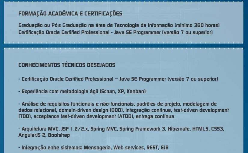 [leonardoti] Oportunidade Programador JAVA (Pl e Sr)