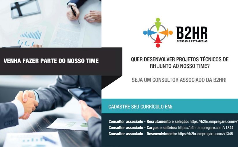 [GEBE Empregos] SELEÇÃO CONSULTOR ASSOCIADO | B2HR 15/09