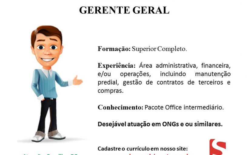 [GEBE Empregos] Gerente Geral – 21/09