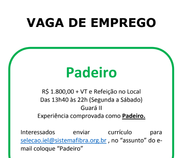 [GEBE Empregos] Vagas de Emprego e Estágio IEL/DF – 22/09