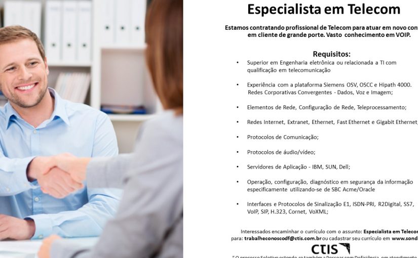 [leonardoti] ESPECIALISTA EM TELECOM