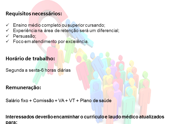 [GEBE Empregos] CONSULTOR DE RETENÇÃO – 17/11