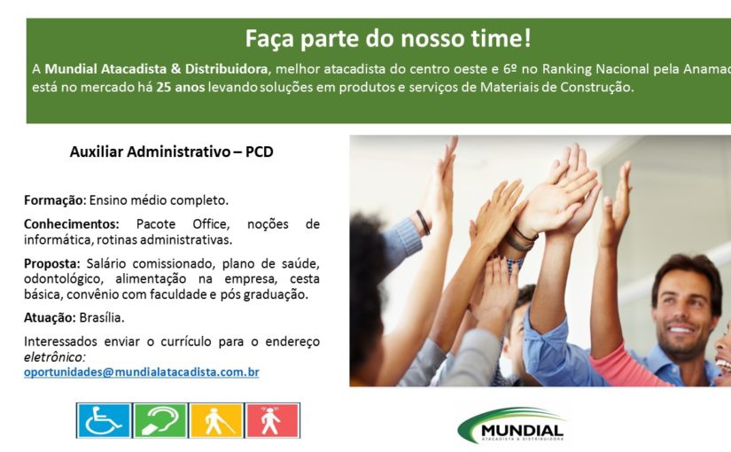 [GEBE Oportunidades] 02 Vagas – Vendedor, PCD – 03/04