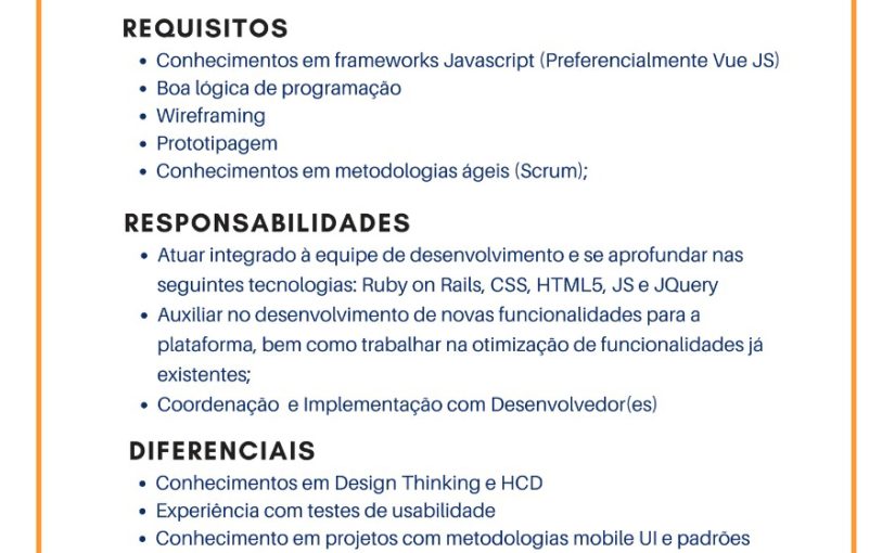 [ClubInfoBSB] Vaga de estágio FRONT-END