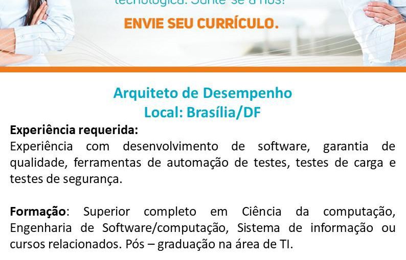 [ClubInfoBSB] RSI Informática – Arquiteto de Desempenho (DF)