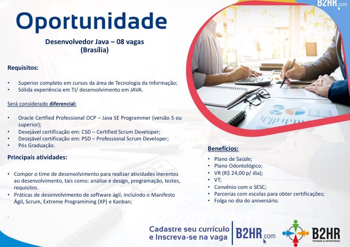 [ClubInfoBSB] Oportunidade Dev Java | ADVPL