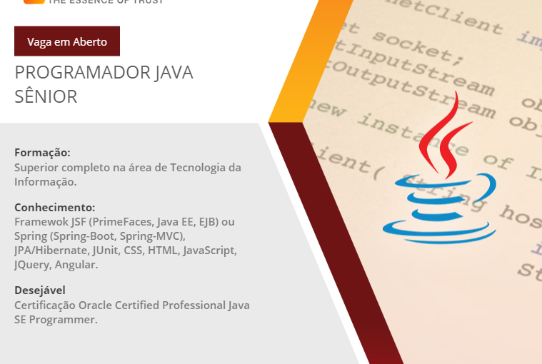 [leonardoti] BASIS TECNOLOGIA – OPORTUNIDADE PARA PROGRAMADOR JAVA SÊNIOR