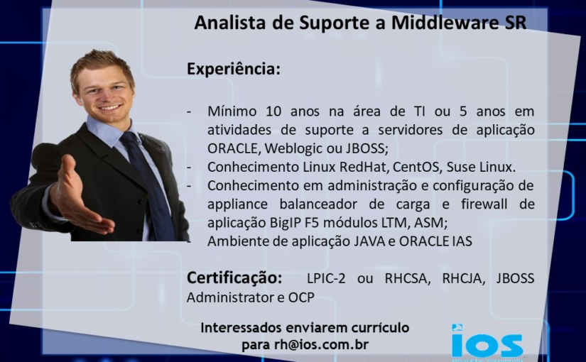 [leonardoti] Analista de Suporte a Middleware SR