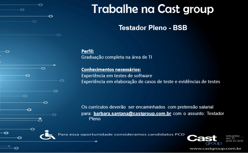 [ClubInfoBSB] Oportunidade – Cast group