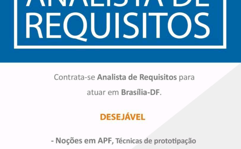 [ClubInfoBSB] Vaga para Analista de Requisitos