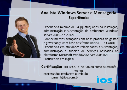 [leonardoti] Analista Windows Server e Mensageria