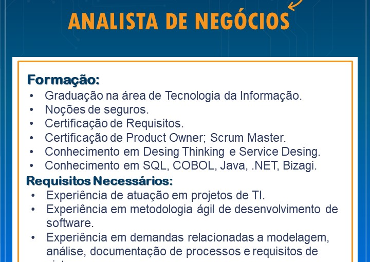 [ClubInfoBSB] ANALISTA DE NEGÓCIOS