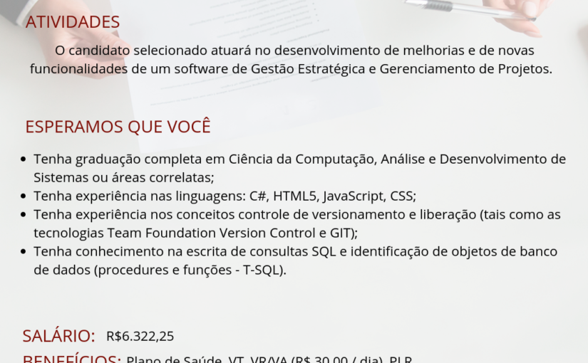 [ClubInfoBSB] Desenvolvedor C# / .Net