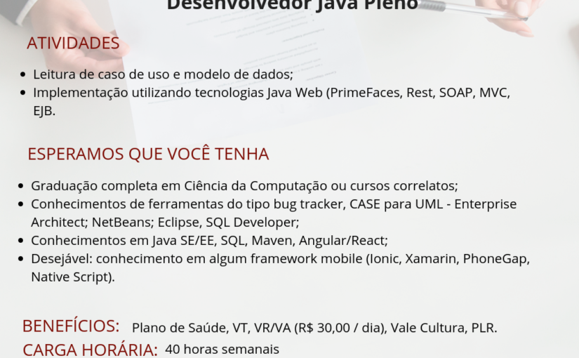 [ClubInfoBSB] Desenvolvedor Java Pleno