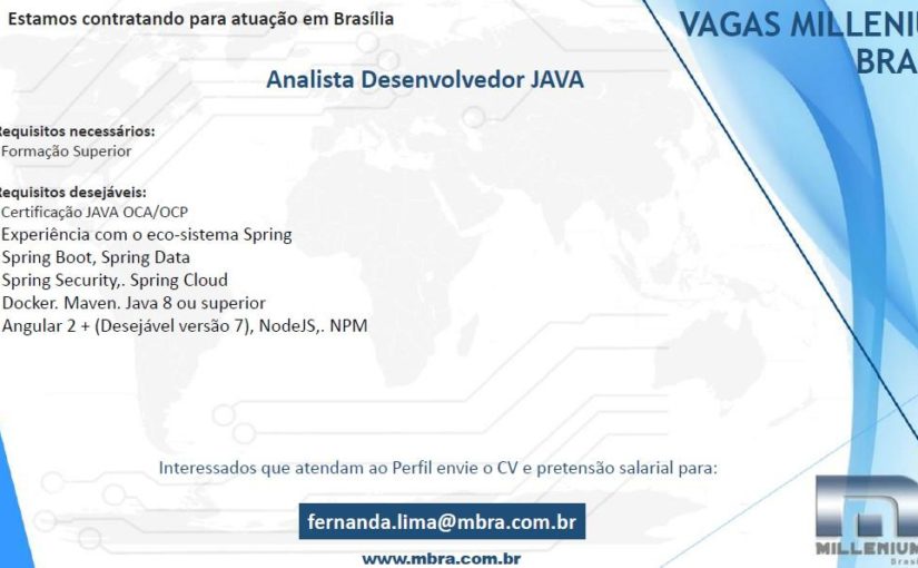 [ClubInfoBSB] Analista Desenvolvedor Java