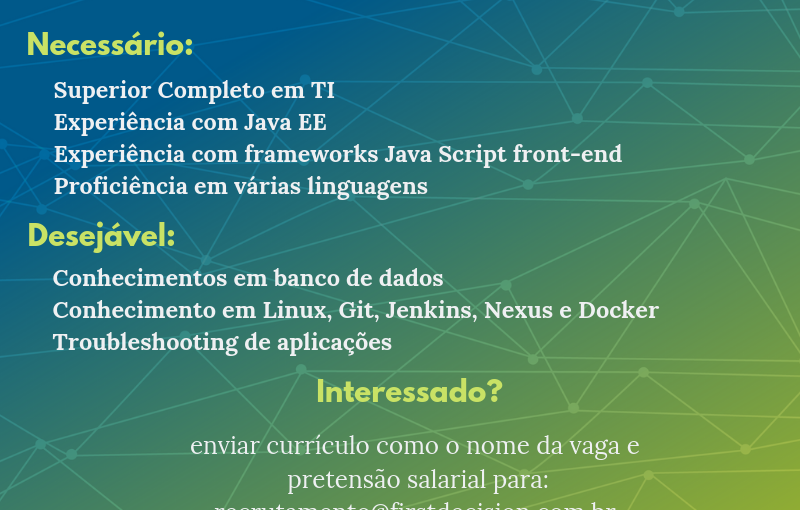 [leonardoti] Divulgação – Vaga: Analista JAVA em Brasília