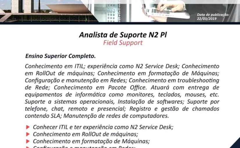 [ClubInfoBSB] Analista de Suporte N2 Pleno