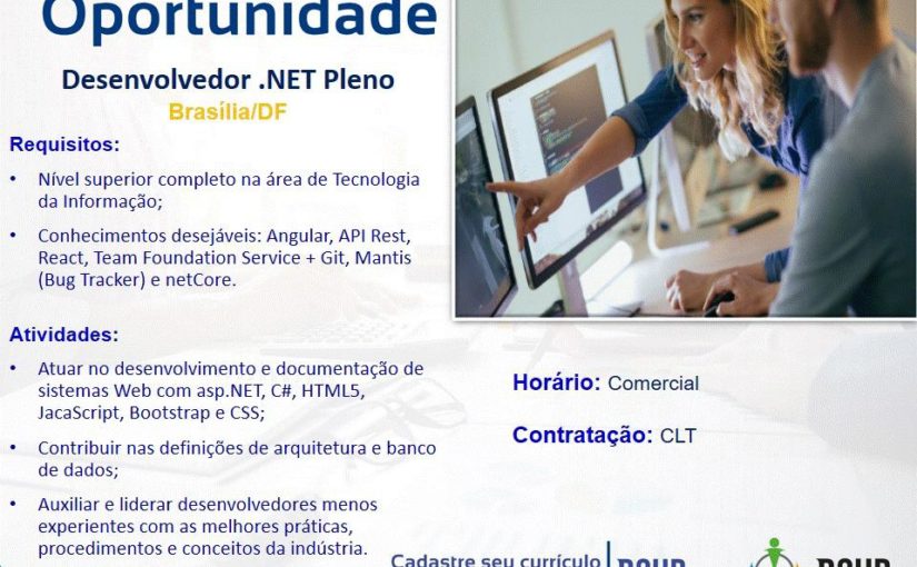 [ClubInfoBSB] OPORTUNIDADE – DESENVOLVEDOR .NET PLENO