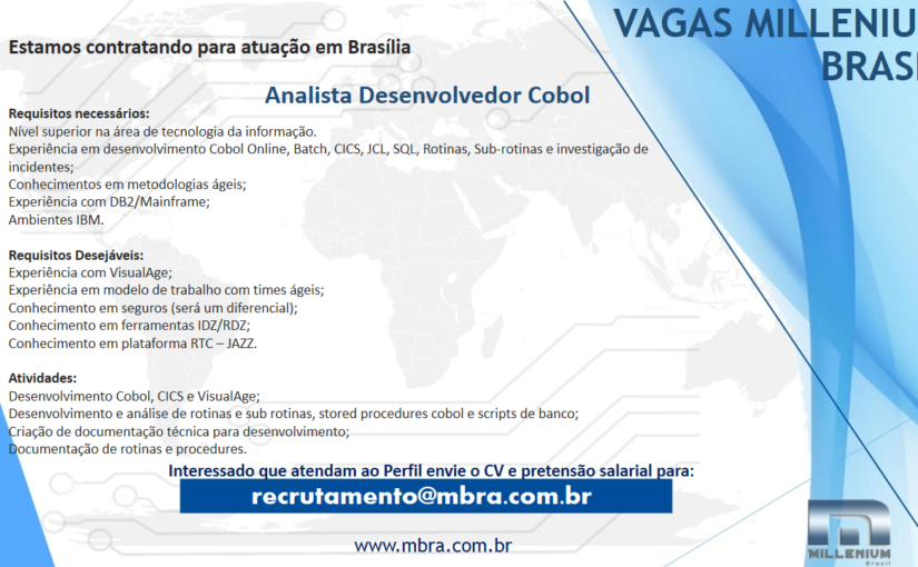 [ClubInfoBSB] Analista Desenvolvedor COBOL.