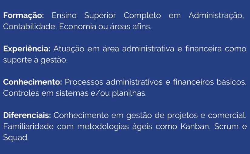 [GEBE Oportunidades] Analista Administrativo Júnior