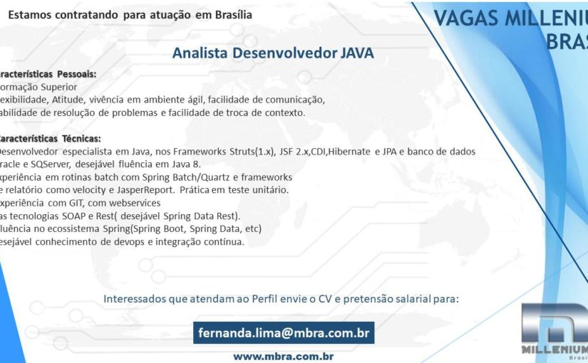 [ClubInfoBSB] Desenvolvedor JAVA