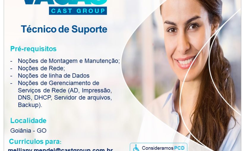 [ClubInfoBSB] OPORTUNIDADE CAST GROUP – GOIÂNIA/GO