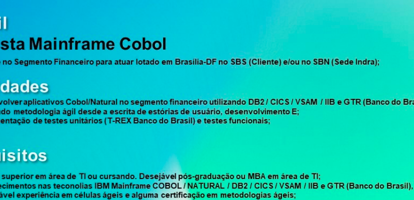 [ClubInfoBSB] ANALISTA COBOL