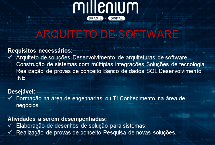 [ClubInfoBSB] >>> ARQUITETO DE SOFTWARE<<<