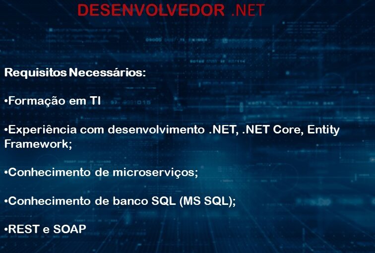 [leonardoti] OPORTUNIDADE >>> DESENVOLVEDOR .NET <<<