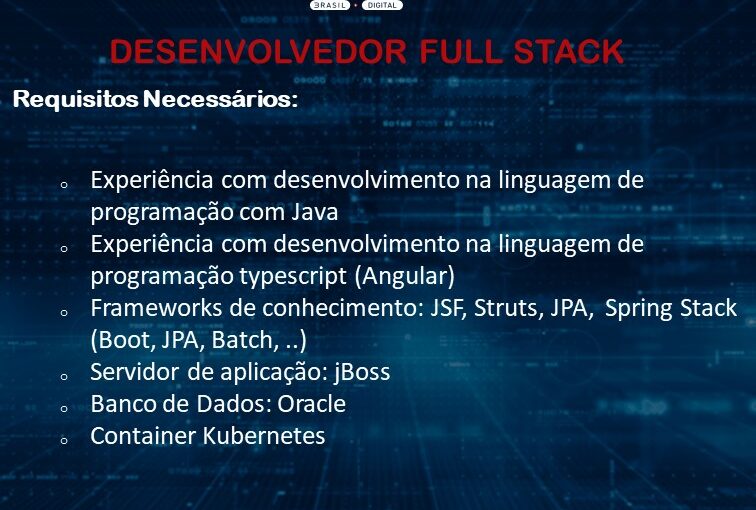 [ClubInfoBSB] >>> OPORTUNIDADE DESENVOLVEDOR FULL STACK <<<