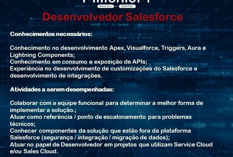 [ClubInfoBSB] OPORTUNIDADE PARA DESENVOLVEDOR SALESFORCE