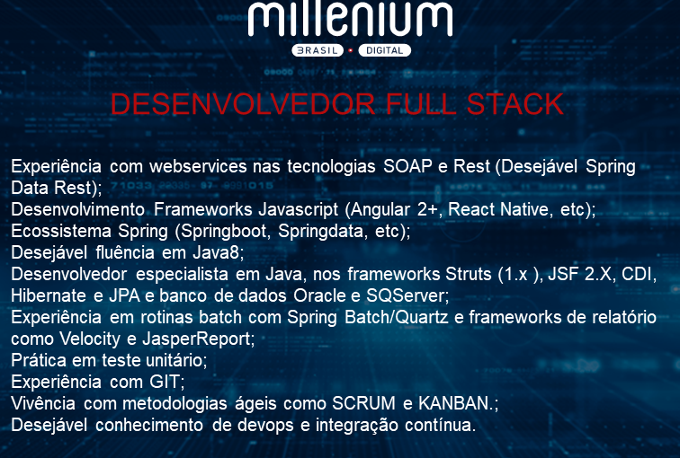 [leonardoti] OPORTUNIDADE DESENVOLVEDOR FULL STACK