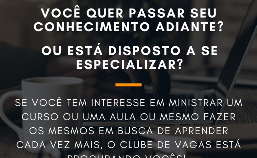 [ClubInfoBSB] Você já respondeu nossa enquete sobre cursos e treinamentos?