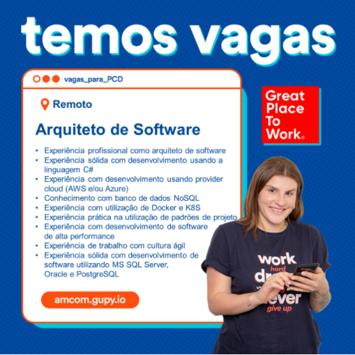 [ClubInfoBSB] Vaga Arquiteto de Software #VEM PRO TIME DA AMCOM EM 2022!