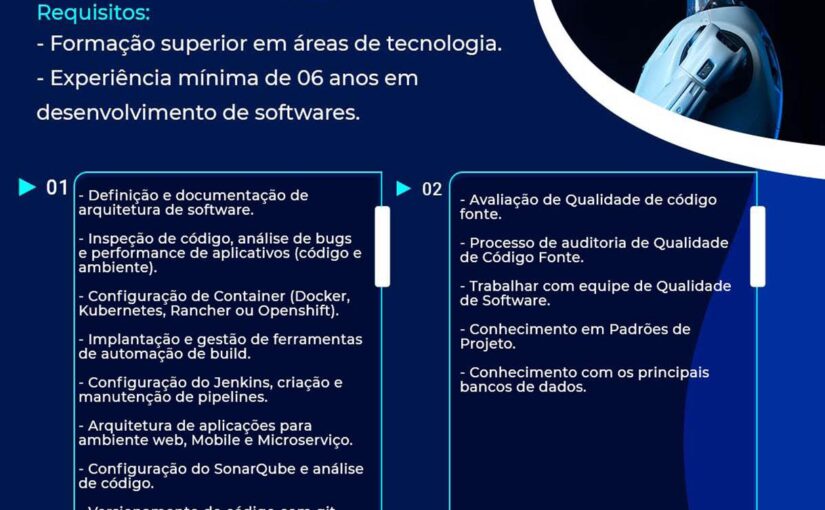 [ClubInfoBSB] Vaga Arquiteto de Software – Tecnisys