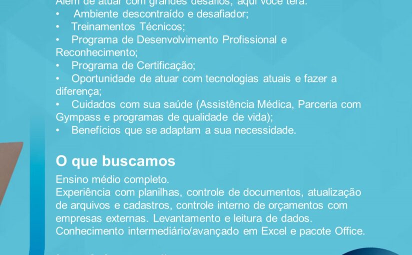 [ClubInfoBSB] OPORTUNIDADES CAST GROUP – ANALISTA ADMINISTRATIVO