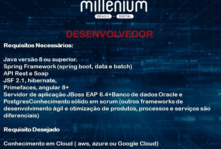 [leonardoti] >>> OPORTUNIDADE DESENVOLVEDOR JAVA <<<