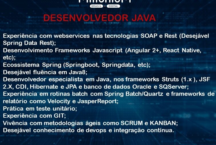 [leonardoti] >>> OPORTUNIDADE DESENVOLVEDOR JAVA <<<