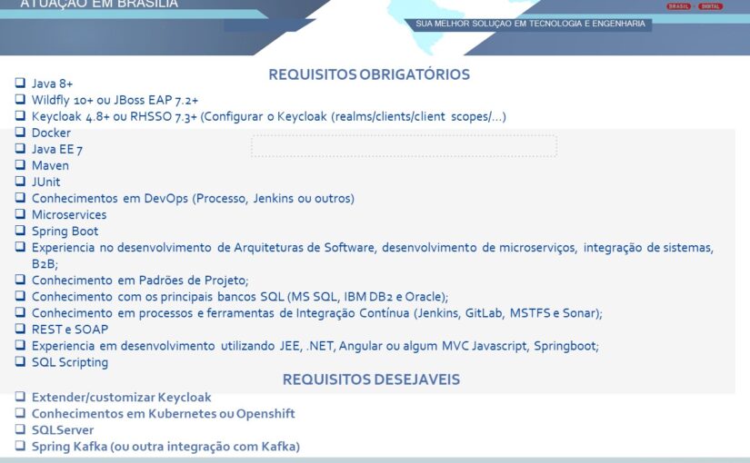 [leonardoti] OPORTUNIDADE PARA ARQUITETO DE T.I ESPECIALISTA