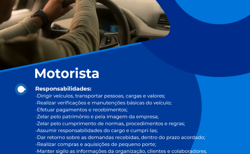 [ClubInfoBSB] Vaga – MOTORISTA